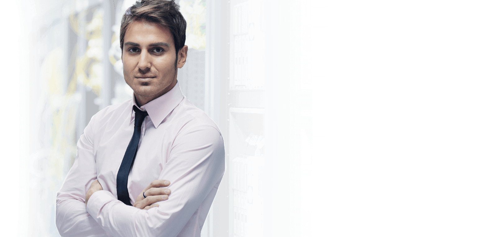 Section Domain Search - Right aligned content with graphic filling full background